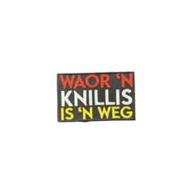 Woar een knillis is een weg embleem