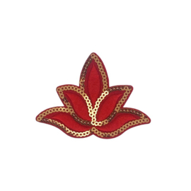 Lotus met pailletten rood