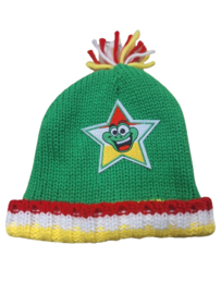 Groene kikker muts met ster Pupil