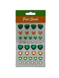 Gezicht stickers harten assortiment