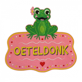 Rug embleem Oeteldonk roze
