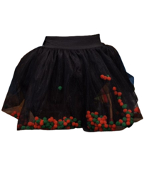 Petticoat met groen oranje pompoms
