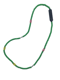 Lichtgevende ketting groen met rood wit gele lampen