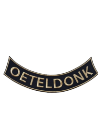 Boog Oeteldonk gouden letters onder