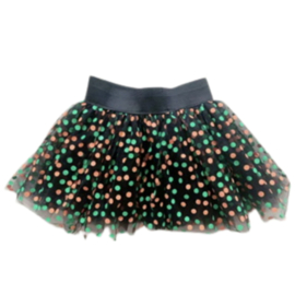 Petticoat met stippen groen oranje kinderen