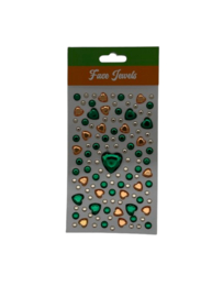 Gezicht stickers divers assortiment