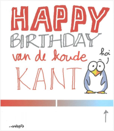 Happy Birthday van de koude kant