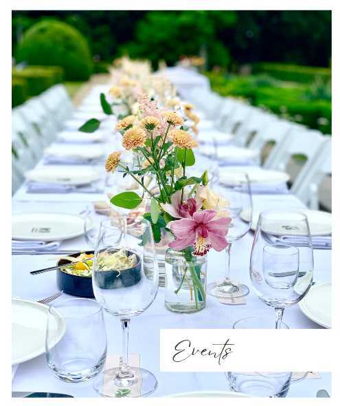 Events, eventstyling, feestboeketten, styling met bloemen | House of Silky Stones