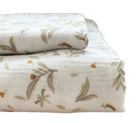 Swaddle | Beige Bloemen (Hydrofiel)