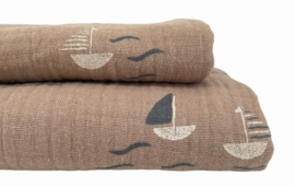 Swaddle | Bootjes cacao (Hydrofiel)