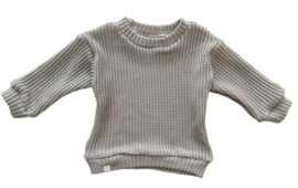Oversized sweater | TAUPE, gebreid