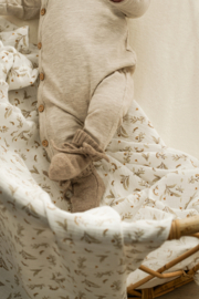 Swaddle | Beige Bloemen (Hydrofiel)