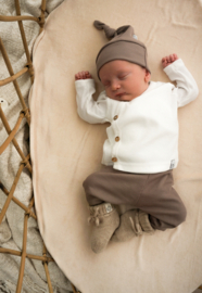 Newborn setje | Taupe (rib)