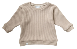 Oversized sweater | SOFT SAND, gebreid