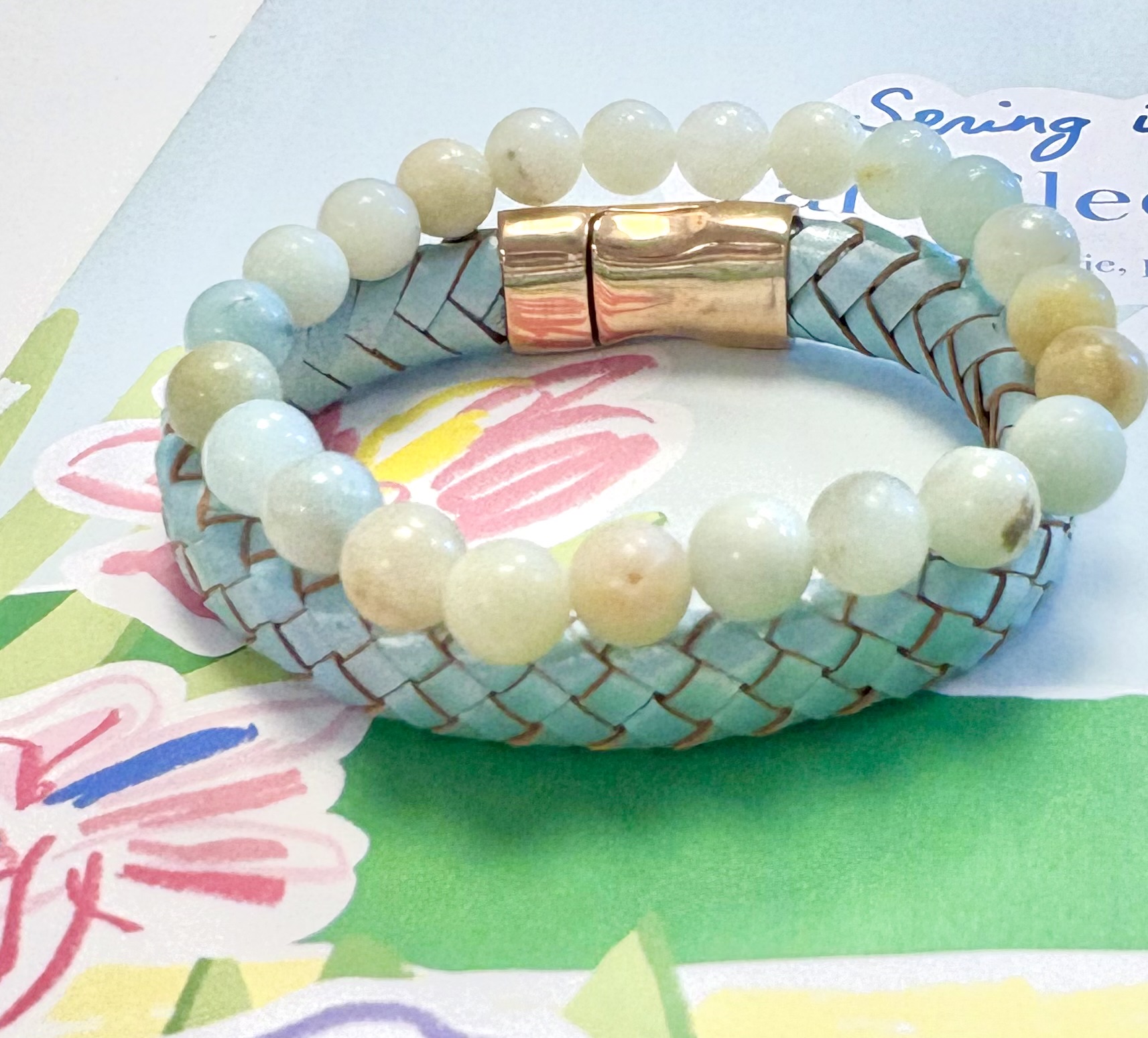Armbanden  zomerse set turquoise