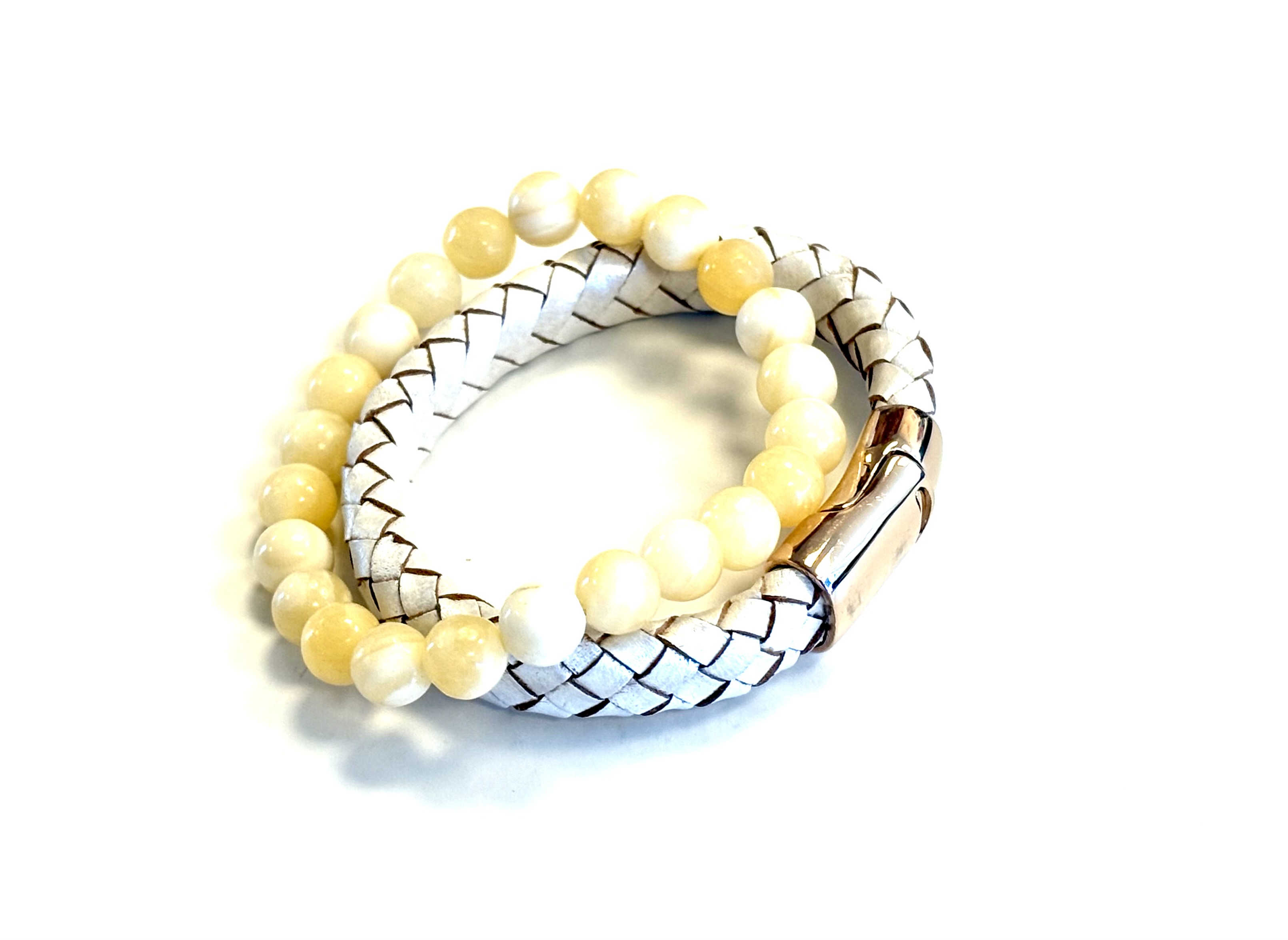 Armbanden zomerse set geel