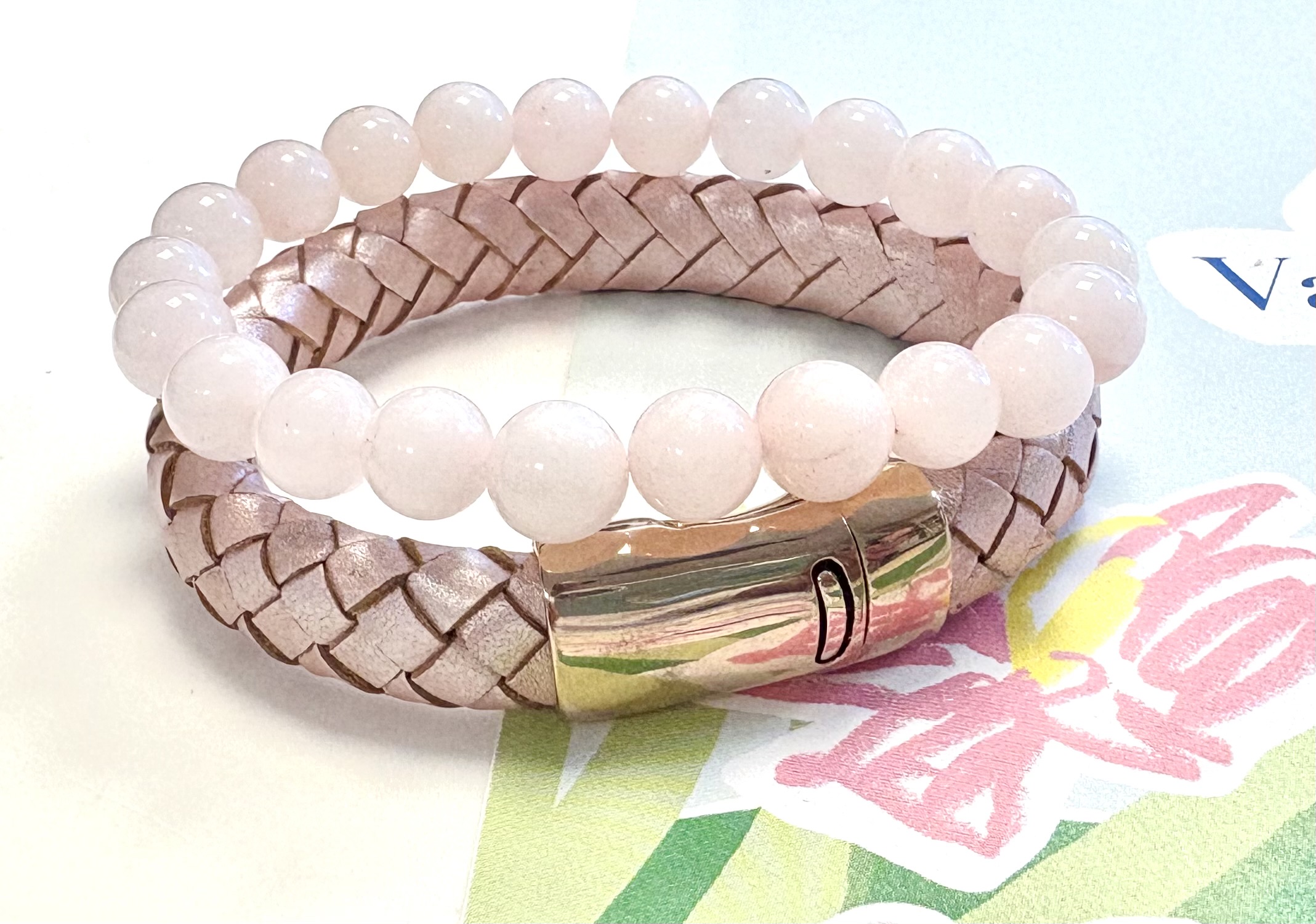 Armbanden zomerse set roze
