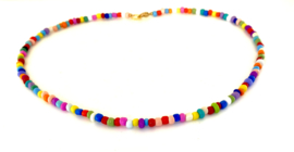 Ketting grote multicolor kralen