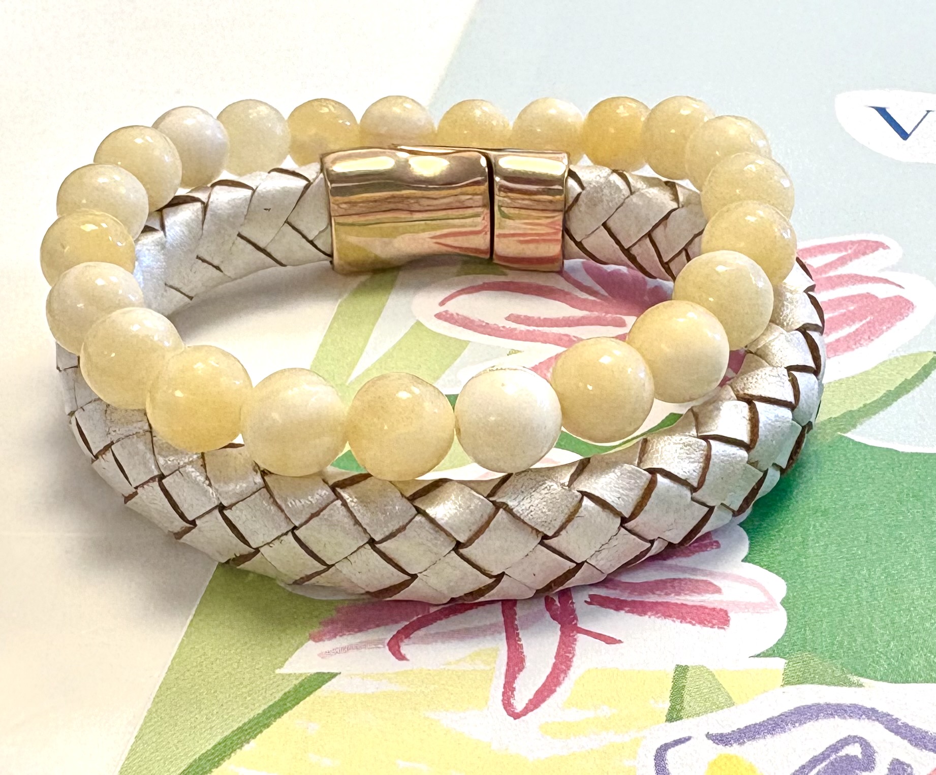 Armbanden zomerse set geel