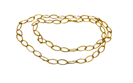Ketting lang schakel goud