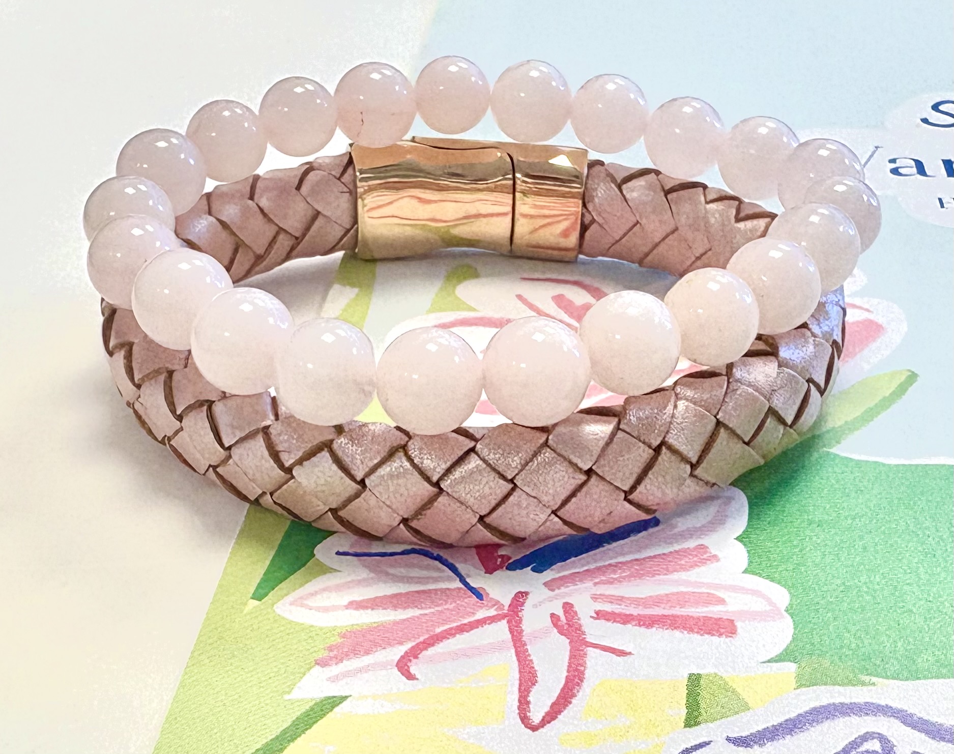 Armbanden zomerse set roze
