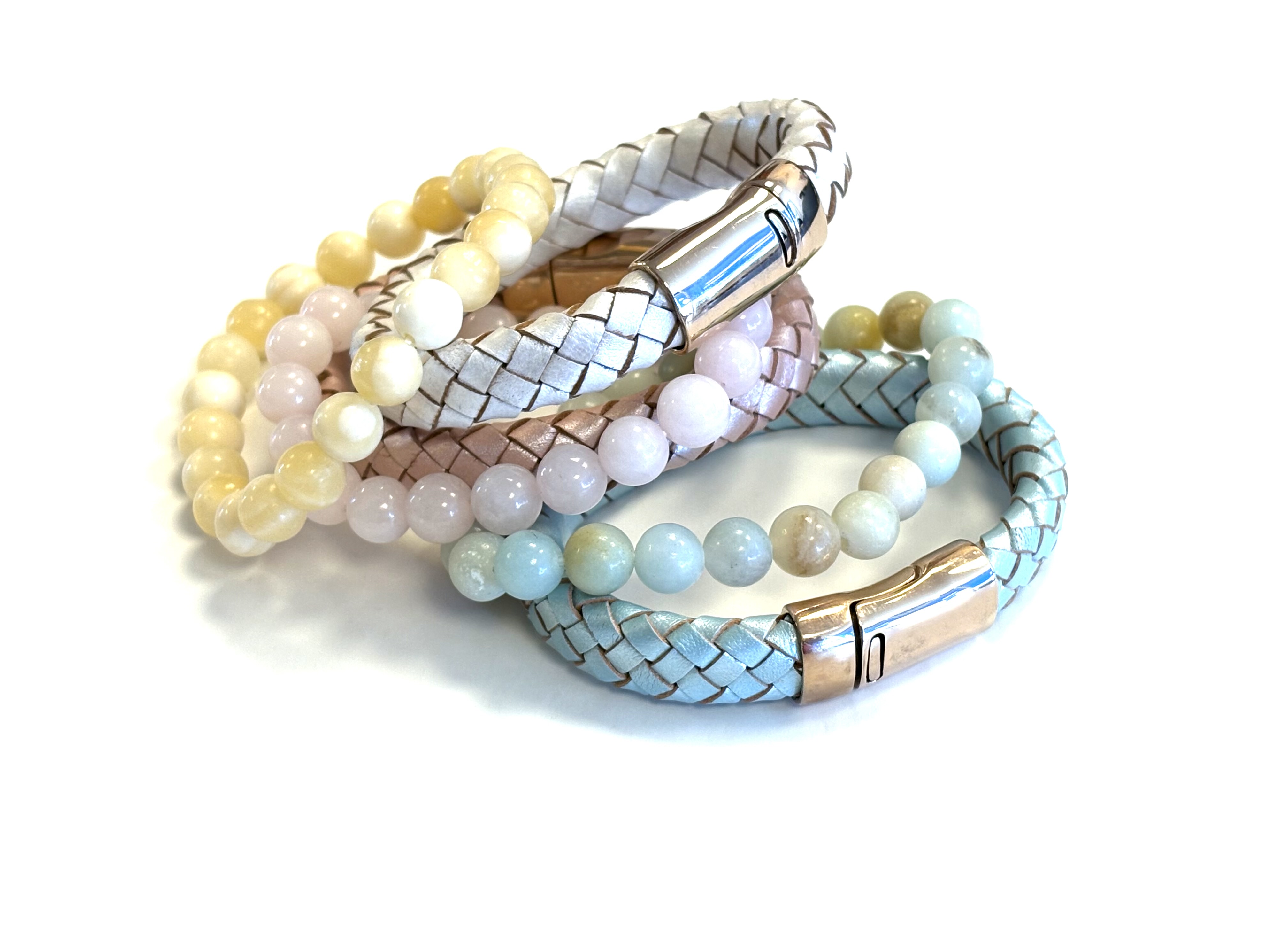 Armbanden zomerse set geel