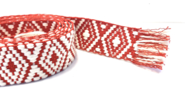 Geweven riem rood S/M