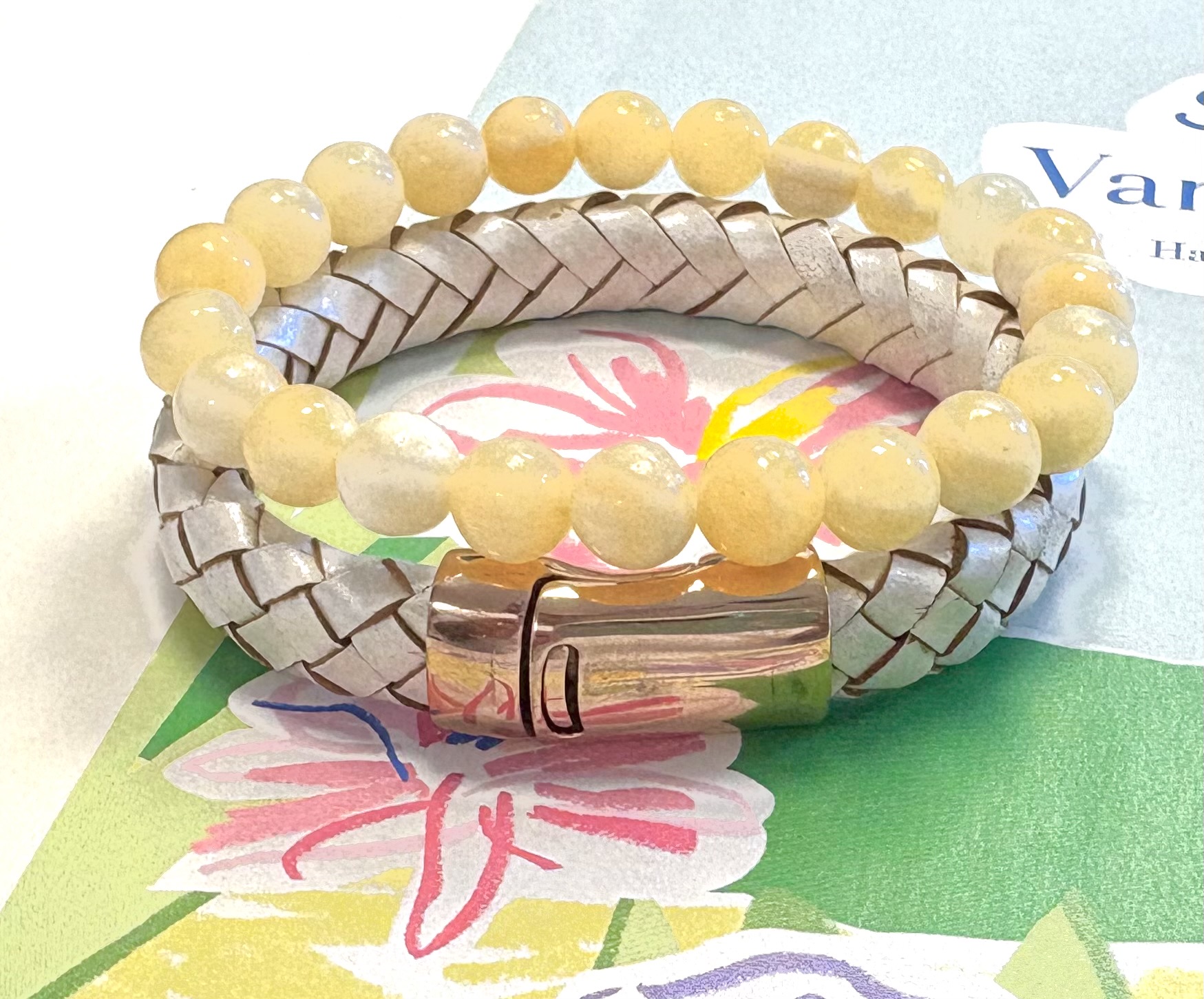Armbanden zomerse set geel