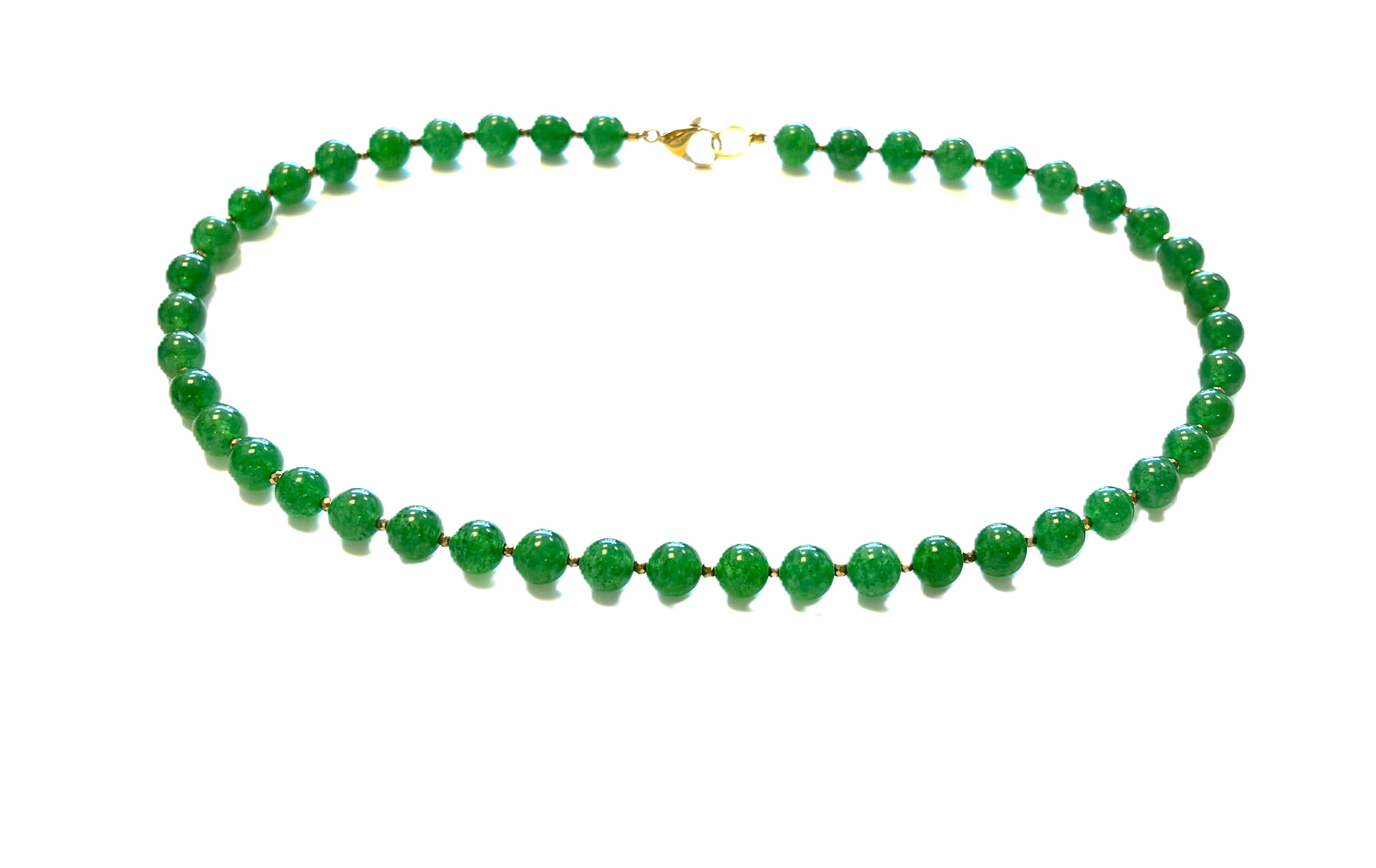 Ketting groene Jade 8mm