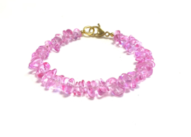 Armband kristal roze