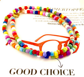 Ketting grote multicolor kralen