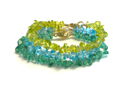 Armband kristal blauw