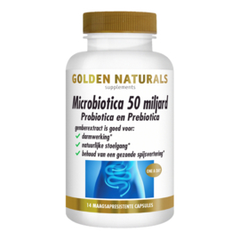 Golden Naturals Microbiotica 50 miljard (14 - 30 - 60 maagsapresistente caps.)