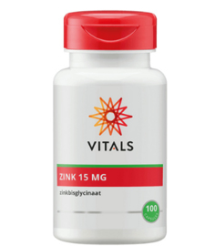 Vitals Zinkbisglycinaat 15 mg (100 vega. caps.)