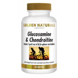Golden Naturals Glucosamine & Chondroïtine(100 tabletten)