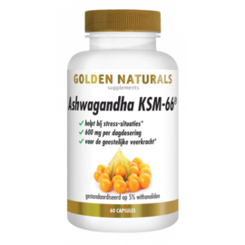 Golden Naturals Ashwagandha (60 - 120 vega. caps.)
