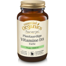 Essential Organics Puur  D3 Plantaardig 75 µg (60 vegan .caps)