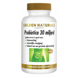 Golden Naturals Probiotica Strong 30 miljard (30 -60 vega.  maagsapresistente caps.)