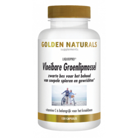 Golden Naturals Vloeibare Groenlipmossel Gold (60 - 120 softgel caps.)