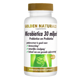 Golden Naturals Microbiotica 30 miljard(30 -60 vega.  maagsapresistente caps.)