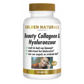 Golden Naturals Beauty Collageen & Hyaluronzuur (60 - 120 tabl.)