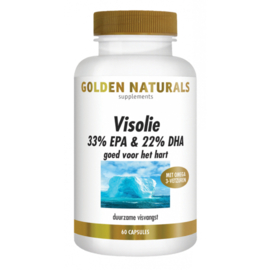 Golden Naturals Visolie 33% EPA & 22% DHA (60 - 180 softgel caps.)