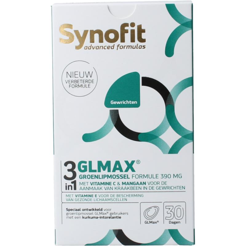 Synofit GLMax 3-in-1 groenlipmossel (60 caps.)
