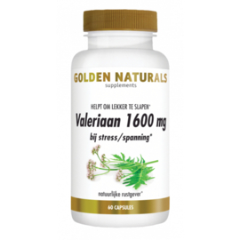 Golden Naturals  Valeriaan 1600 mg (60 vega. caps.)