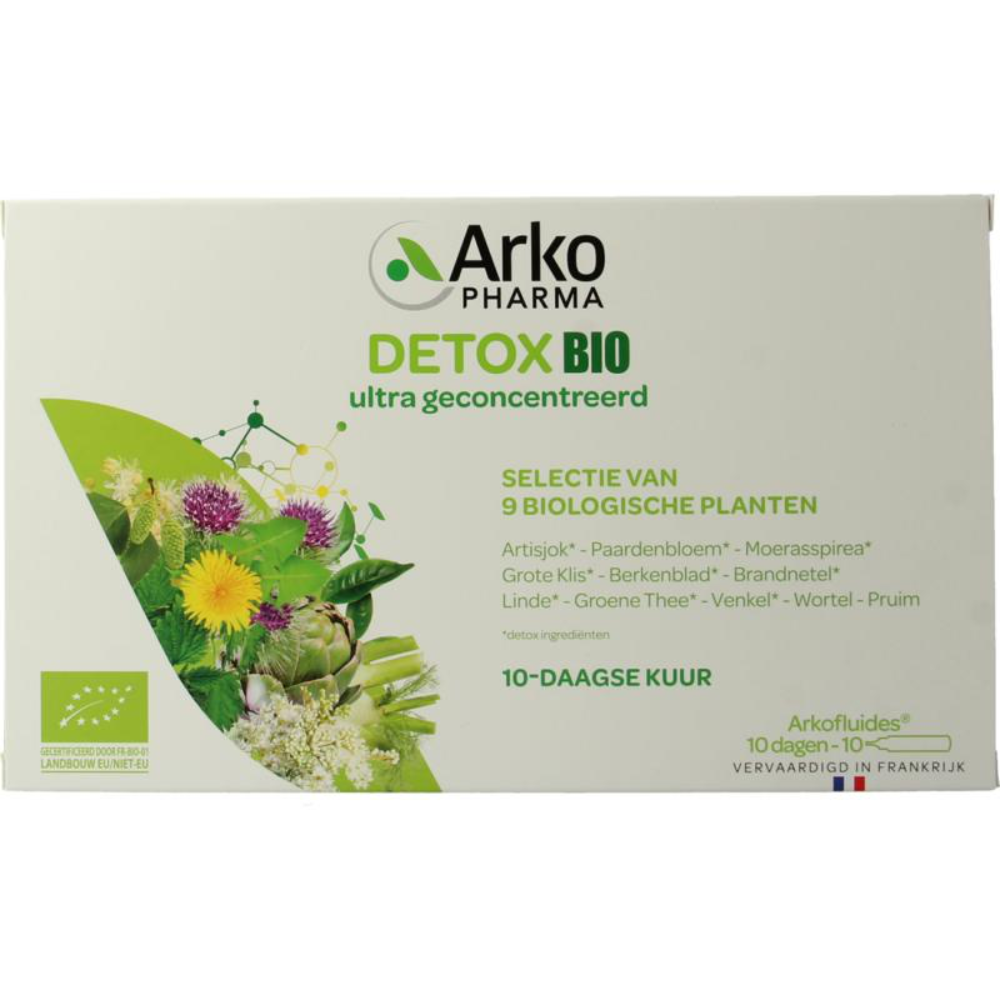 Arkopharma Detox drinkampullen 15ml bio (10 amp.)