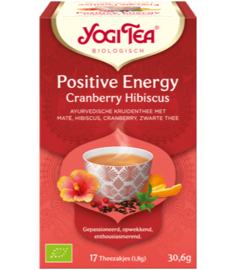 Yogi Tea Positive Energy Cranberry Hibiscus (17 theezakjes)