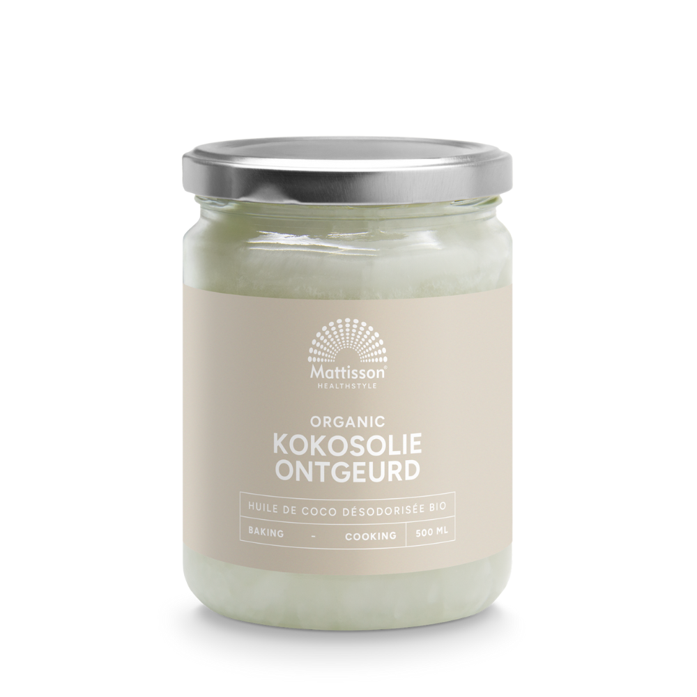 Mattisson Kokosolie geurloos bio  (500 ml.)