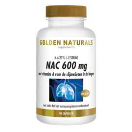 Golden Naturals NAC N-acetyl-L-cysteïne (90 vega. caps.)