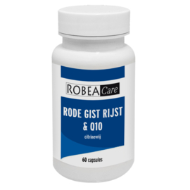 RobeaCare Rode Gist Rijst & Q10 - Citrinevrij (60 vegan caps.)