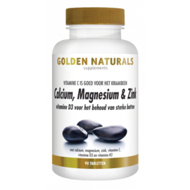 Golden Naturals Calcium, Magnesium & Zink (90 vega. tabl.)